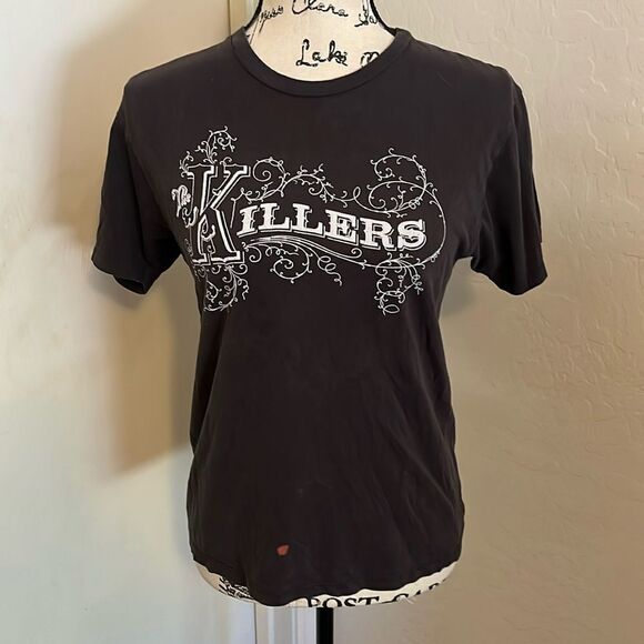 Y2K The Killers Run For The Hills Before They Burn Black Graphic Shirt Music - Picture 1 of 10